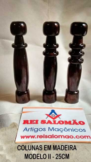 COLUNETAS EM MADEIRA MODELO II - 25 CM