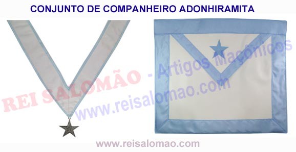 Paramento Companheiro Adonhiramita com Jóia