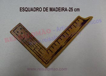 Esquadro em Madeira Maçonaria