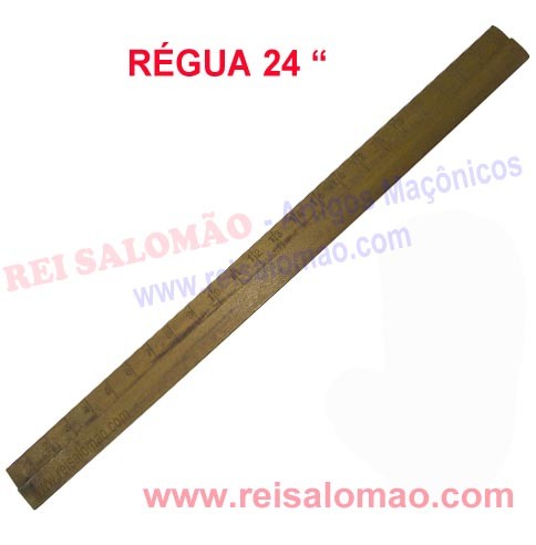 Régua 24" em Madeira Maçonaria