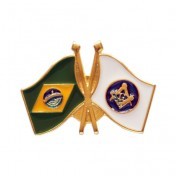 Pin Bandeiras Brasil Esquadro e Compasso
