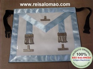 Avental de Venerável Mestre de Loja do Rito de York Emulação