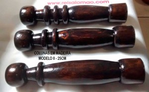 COLUNETAS EM MADEIRA MODELO II - 25 CM