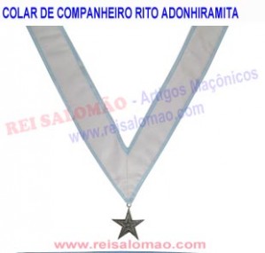 Colar Companheiro Adonhiramita com Jóia