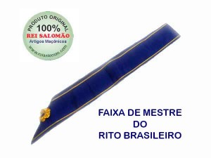 Faixal de Mestre Maçom do Rito Brasileiro-SEM JÓIA