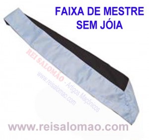 Faixa Azul de Mestre Maçom-sem jóia