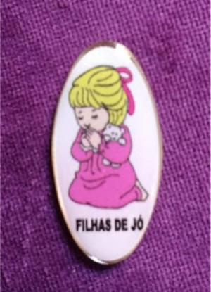 Pin Filhas de Jó Loira - Com Escrita