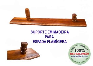 Suporte de madeira p/ Espada Flamígera