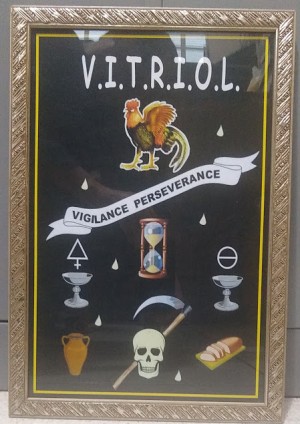 Quadro Vitriol com moldura